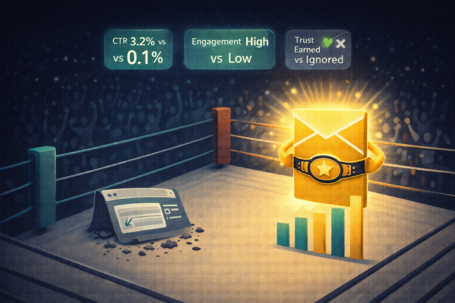 Why Newsletter Advertising Outperforms Display Ads